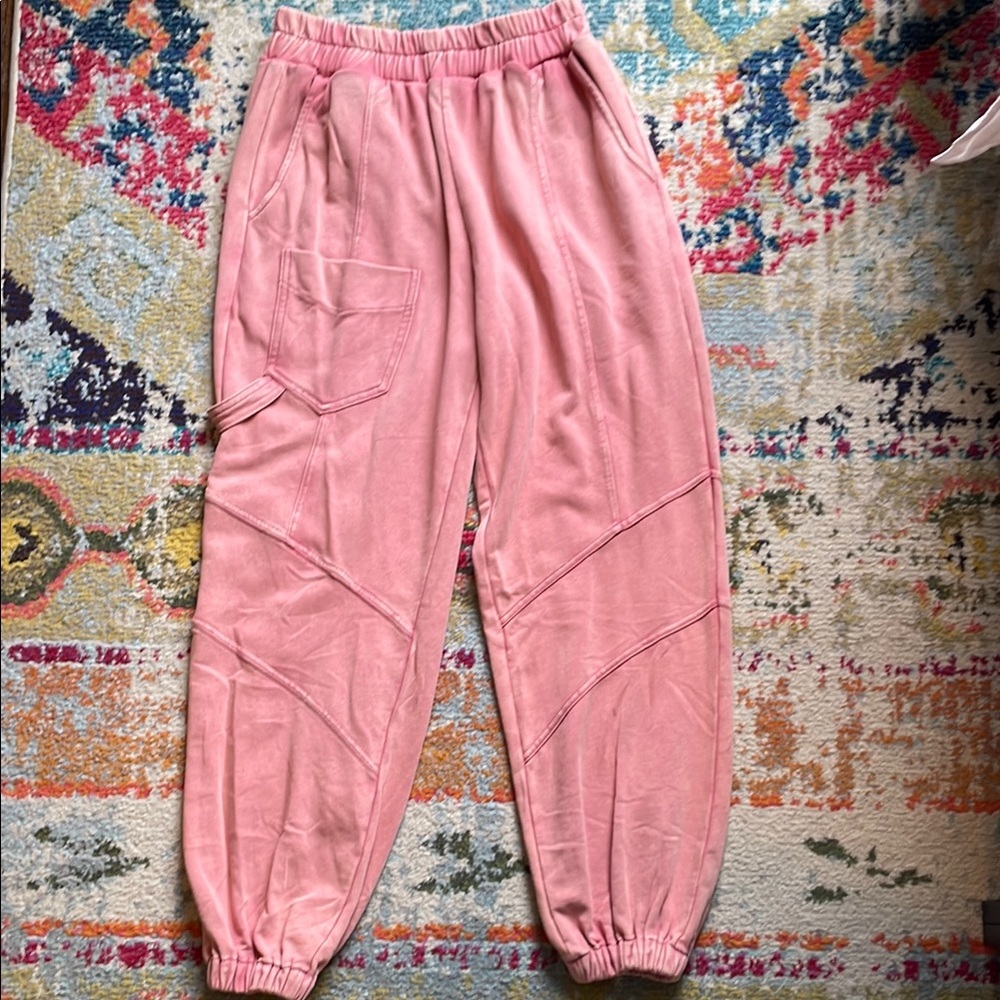 Coral Pink Joggers